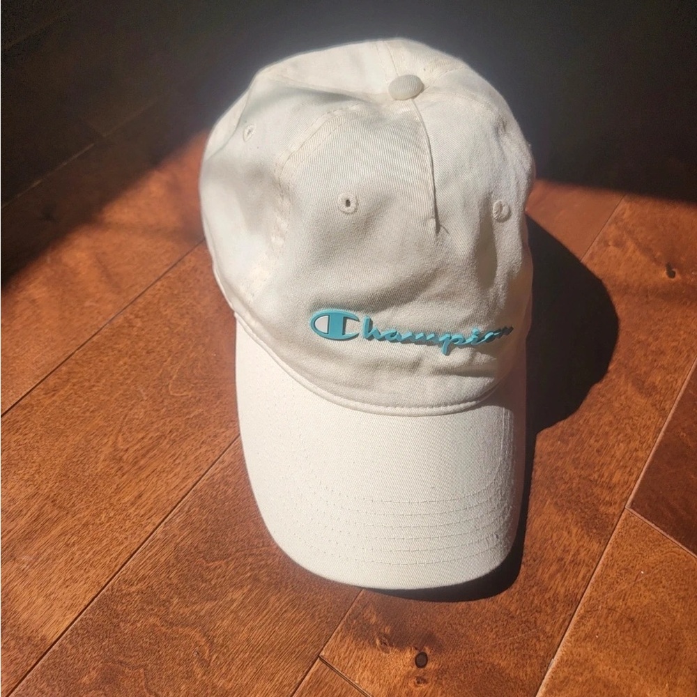 Champion Off-White Cap with Logo